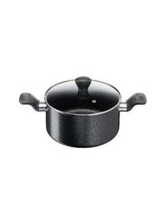 Buy Non-Stick Super Cook Stewpot With Lid Black in UAE