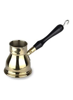 اشتري Brass Coffee Kanaka 200Ml Wooden Hand Gold 200ml في مصر