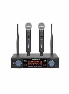 Buy Wireless Professional Karaoke Microphones U20 Black in UAE
