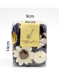 Buy Natural Scented Potpourries Dried Flower Lavender Herbs Purple 9 x 14cm in UAE