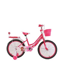 Buy Children Bicycle With Training Wheels And Disc Brake 18inch in UAE