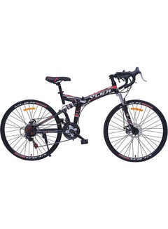 Buy 21 Speed Hanging Folding Bicycle With Disc Brake 26inch in UAE