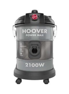 اشتري Power Max Drum Vacuum Cleaner 20 Litre Capacity, Large Capacity, With Blower Function For Home & Office Use, 3 Year Motor Warranty - 566101 20 L 2100 W HT87-T2-M / HT87-T2-ME Grey في الامارات