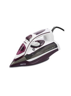 Buy Ceramic Steam Iron, Temperature Control, Ceramic Sole Plate, Wet and Dry | Self-Cleaning Function | Powerful Steam Burst | Water Tank | 2 Years Warranty 0.4 L 3000 W GSI24025 Multicolour in UAE