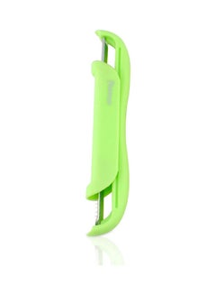 Buy High-Quality Vegetable P-Peeler With 2 Blades Green 15cm in UAE