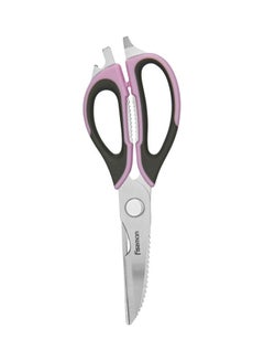 Buy Multifunction Stainless Steel Kitchen Scissors Purple/Silver 23cm in UAE