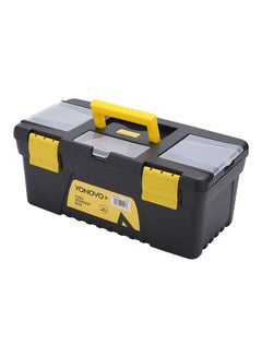 Buy Plastic Tool Box Black/Yellow 14inch in Saudi Arabia