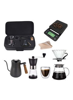 Buy V60 Drip Coffee Maker Set With Travel Bag Black 27x55x16cm in Saudi Arabia