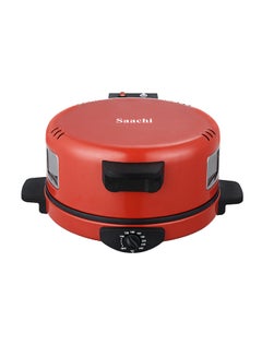 Buy Roti/Tortilla/Pizza Bread Maker with a Viewing Window, Adjustable Temperature Control and Non-Stick Heating Plate 1800 W NL-RM-4979G-RD Red in UAE