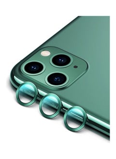 Buy 3-Piece Camera Lens Protector For Apple iPhone 11 Pro Max Green in UAE