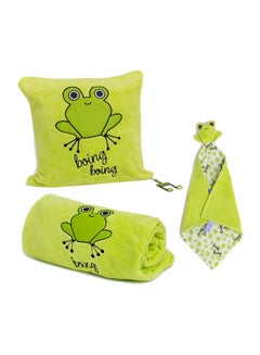 Buy Cacha Frog Baby Receiving Blanket With Pillow & Security in UAE