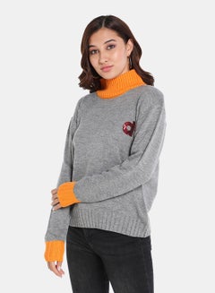 Buy Casual Pullover Grey in UAE