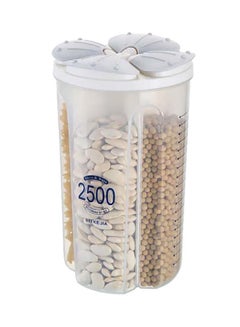Buy Food Storage Tank With Petal Clamshell Design Clear 13.8x18.5x24.5cm in UAE