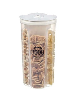 Buy Food Storage Tank With Petal Clamshell Design Clear 13.8x30.5x12.5cm in UAE