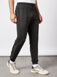 Buy Drawstring Sweatpants Black in Saudi Arabia