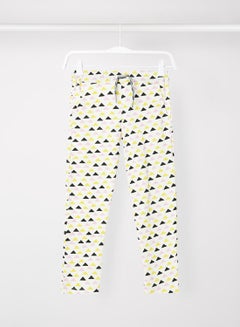 Buy Casual Boys Cotton Printed Sweatpants Yellow in UAE
