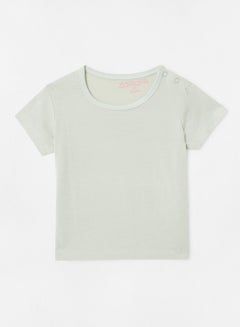 Buy Basic Plain T-Shirt Pistachio in Saudi Arabia