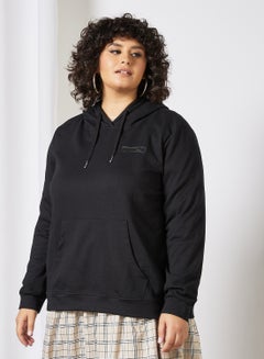 اشتري Curvy Basic Hoodie أسود في السعودية