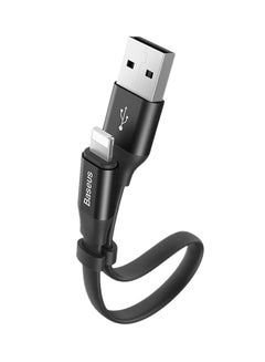 Buy Nimble USB-A to Lightning Flat Cable 23cm- Ultra Portable iPhone/iPad/AirPods Charge Sync Cable for iPhone 13, 12, 11, 11 Pro, 11 Pro Max, XS, XS Max, XR, X, 8SE/8/8 Plus and More Black in Saudi Arabia