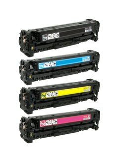 Buy 4-Piece 125A Original LaserJet Toner Cartridge Set Multicolour in UAE