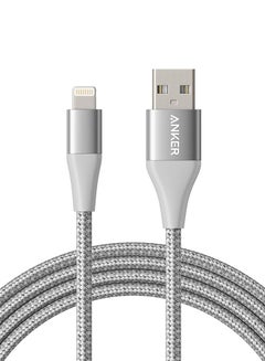 Buy Powerline+ II Cable (6ft) MFi Certified for iPhone 11/11 Pro/11 Pro Max/Xs/XS Max/XR/X / 8/8 Plus / 7/7 Plus / 6/6 Plus / 5 / 5S Silver in Saudi Arabia