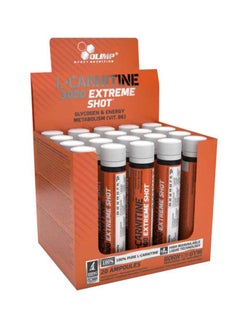 Buy L-Carnitine 3000 Extreme Shot Orange 20 x 25 ml in UAE