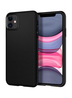 Buy Protective Case Cover For iPhone 11 Liquid Air Case Cover Matte Black in UAE