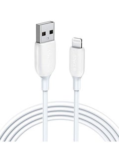 اشتري كابل باور لاين III بقابس USB A وموصل لايتنينج بطول 1.8 م أبيض في الامارات