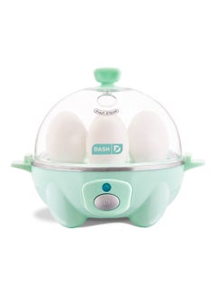 Buy Rapid Egg Cooker: 6 Egg Capacity Electric Egg Cooker For Hard Boiled Eggs, Poached Eggs, Scrambled Eggs, Or Omelets With Auto Shut Off Feature 360 W DEC005AQ Green/Clear in UAE