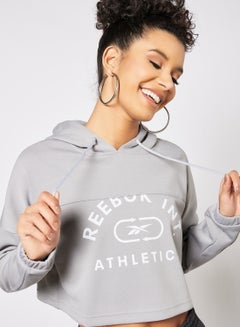 Buy Workout Ready Training Hoodie Grey in UAE