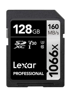 Buy Professional 1066x 128GB SDXC UHS-I Card Silver Series, Up to 160MB / s Read, for DSLR and Mirrorless Cameras 128.0 GB in UAE