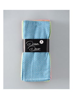 Buy 4-Piece Kitchen Towel Set Multicolour 45x70cm in UAE