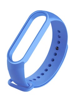 Buy Replacement Silicone Strap For Xiaomi Mi Band 3/4/5/6 Cornflower Blue in UAE