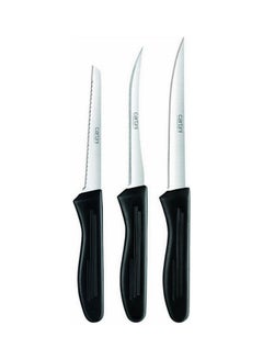 Buy 3-Piece Kitchen Knife Set Black 23cm in Saudi Arabia