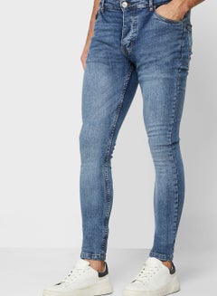 Buy Skinny Fit Jeans Blue in Saudi Arabia