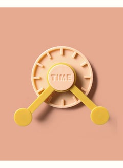 Buy Multi Purpose Creative Clock Hook Orange 5x7.3cm in Saudi Arabia