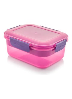Buy Fresco Lunch Box Pink/Purple 20.8 x 16.3 x 8.5cm in Egypt