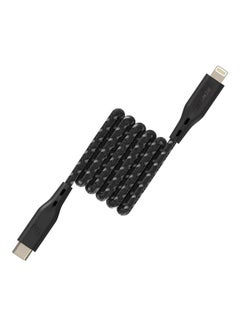 Buy Apple MFi Certified Nylon Braided USB-C To Lightning Data Sync And Charging Cable 1.2m Black in UAE