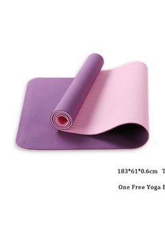 اشتري Yoga Mat with Yoga Belt and Yoga Bag 183X61X0.6centimeter في الامارات