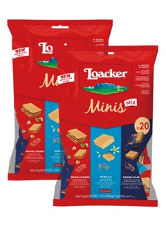 Buy Classic Minis Assorted Napolitaner , Cremkakao and Vanilla Wafers Chocolate 200grams Pack of 2 in UAE