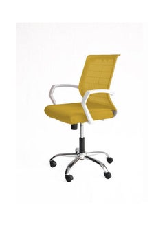 اشتري Swivel Office Chair Yellow 50x110x50 cm Yellow 50x110x50 cmkg في مصر