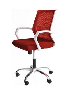 Buy Swivel Office Chair Red 50x110x50 cm Red 50x110x50 cmkg in Egypt