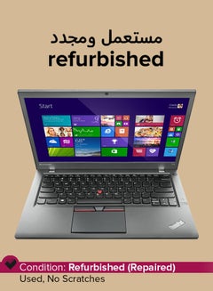 اشتري Refurbished - Thinkpad T450 Notebook Laptop With 14-Inch Display,Intel Core i5 Processor/5th Gen/16GB RAM/256GB SSD/Intel HD Graphics 5550 English Black في الامارات