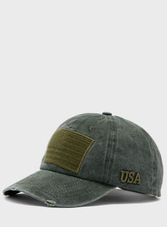 Buy Embroidered Detail Cap Green in UAE