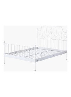 Buy Stova Isabella Queen Metal Bed White 140 x 157cm in Saudi Arabia