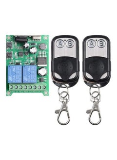 Buy Universal Wireless Remote Control Switch Relay Receiver Module With 2 Channel RF Transmitter DC 12V 2CH 10A Multicolour in UAE