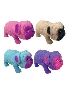 Buy Squishy Sensory Stress Pug Dog Toys Anxiety Stress Relief Fidget Toys 4 Pcs in Egypt