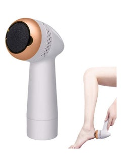 Buy Portable Rechargeable Electric Foot Callus Remover White/Rose Gold in UAE