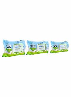 Buy Organic Bamboo Based Baby Wipes, Pack Of 3, 72x3 - 216 Wipes in UAE