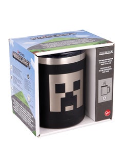 Buy Stainless Steel Minecraft Mug with Lid Black in UAE